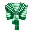 thumbnail image 1 of QASIEATN Women's Daily Wear Shawl Wraps Womens Striped Knitted Sweater Casual Shawl Scarf Cardigan Cape Coverup Shoulder Top Fall Fashion Accessories, 1 of 7