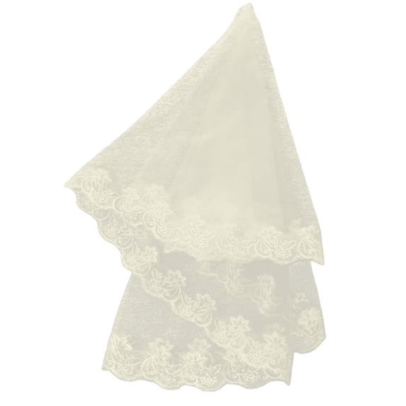 QASIEATN Women's Everyday Wear Accessories Pretty Single Layer Lace Headband for Women Fashion Solid Color Bridal Wedding Veils Women Headwear