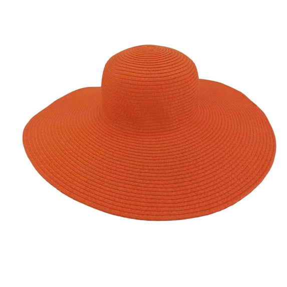QASIEATN Women's Solid Color Floppy Sun Hat Packable Wide Brim Beach Cap Summer Vacation Fashion Bucket Hat