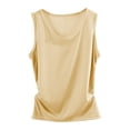 thumbnail image 1 of QASIEATN Women's Trendy Cotton Round Neck Tank Tops Solid Color Casual Vests Summer Loose Fit Camisoles, 1 of 9