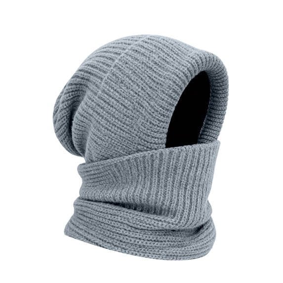 QASIEATN Womens Comfortable Beanie Hats Women's Winter Hat Scarf Insulation Anti Cold Wind Winter Cycling Knitted Woolen Hat Fall Fashion Accessories