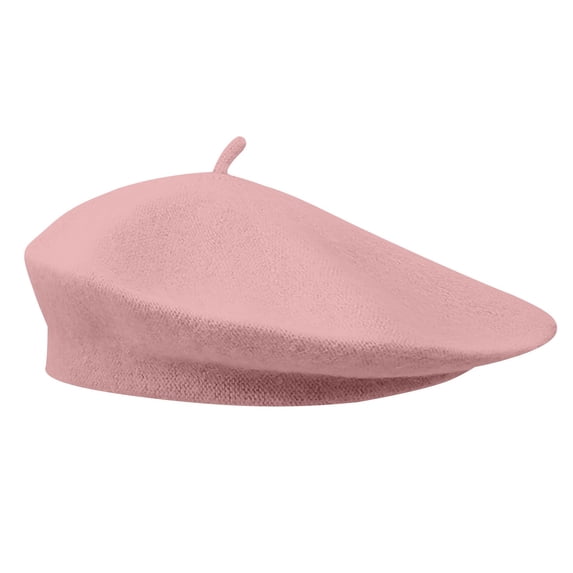 QASIEATN Womens Comfortable Berets Women's Solid Color Warm Winter Beret Casual Cute Ski Hat Fall Fashion Accessories