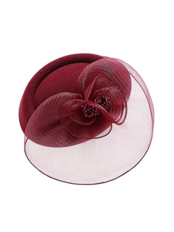 Womens Popular Headband Women's Tulle Headpiece Hat Clip Halloween Decoration Essentials Elegant Mesh Ornament Fall Fashion Accessories