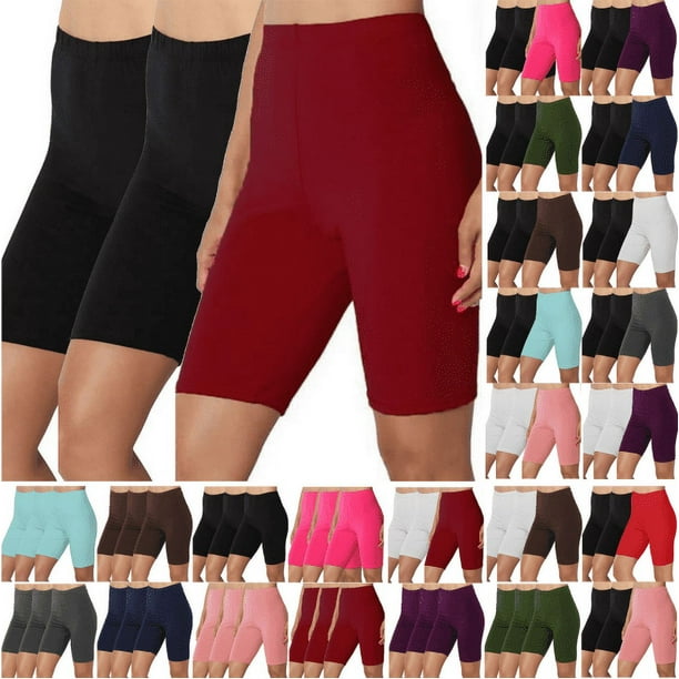 4 PACK Summer High Waist Shorts 2024 Women Workout Leggings