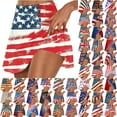 thumbnail image 1 of QATAINLAV 4th of July Golf Skorts for Women, Women Independence Day Graphic Tennis Skirts Casual Summer High Waist Workout Short Trouser Best Sales Today Blue M, 1 of 6