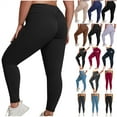 thumbnail image 1 of QATAINLAV Summer Savings Plus Size Leggings for Women Tummy Control Butt Lifting Yoga Pants Stretch High Waisted Buttery Soft Workout Leggings Black XXXL, 1 of 6