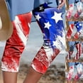 thumbnail image 1 of QATAINLAV American Flag Capri Leggings for Women Summer Casual Stretch Cropped Yoga Pants Independence Day Patriotic Legging Capris 4th of July Outfits Todays Sales Light Blue S, 1 of 6