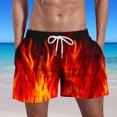 thumbnail image 1 of QATAINLAV Beach Shorts for Men Big and Tall Workout Shorts Classic Fit Casual Drawstring Hawaiian Shorts Fashion Flame Print Shorts with Pockets Deal of the Day Black L, 1 of 5