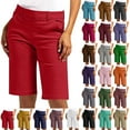 thumbnail image 1 of QATAINLAV Bermuda Shorts for Women Trendy 2025 Casual Summer High Waisted Chino Shorts Straight Leg Hiking Vacation Outfits Blue XXXL Mothers Day Gifts, 1 of 9