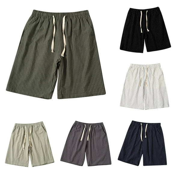 QATAINLAV Big and Tall Beach Shorts for Men 2025 Fashion Stripe Surfing Swim Trunks Summer Casual Boardshorts Bathing Suit with Pockets Army Green XXXL Saving Sales