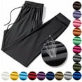 thumbnail image 1 of QATAINLAV Big and Tall Jogger Pants for Men Drawstring Running Sports Cropped Pants Breathable Quick Dry Casual Hiking Pants with Pockets Brown XXXXXL My Orders Placed By Me, 1 of 5