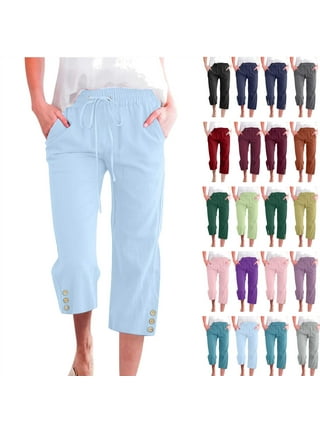 Plus Size Capris in Plus Size Pants | Yellow - Walmart.com