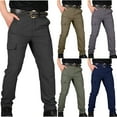 thumbnail image 1 of QATAINLAV Cargo Pants for Men Stretch Lightweight Hiking Pants Quick Dry Water Resistant Tactical Pants Solid Color Ripstop Work Trousers with Pockets Gray L, 1 of 5