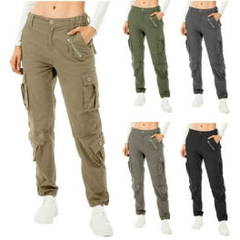 Womens Cargo Utility Work Hiking Army Military Multi Pockets Combat Casual Pants Walmart