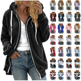thumbnail image 1 of QATAINLAV Winter Coats for Women Shaggy Faux Fur Hooded Coats Warm Fuzzy Fleece Jackets Solid Long Sleeve Oversized Sherpa Jacket, Blue, XXL, 1 of 7