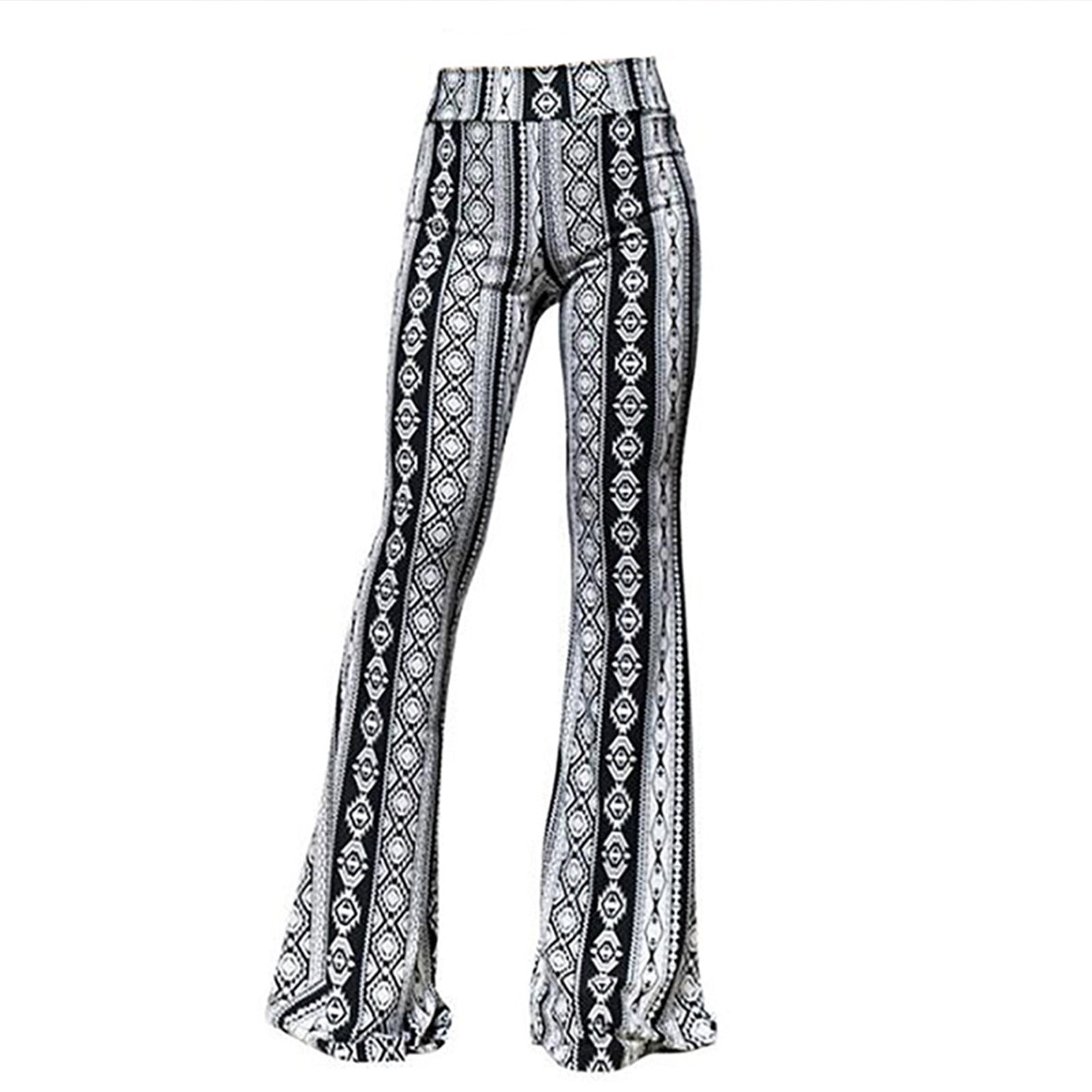 Tight patterned flare pants best sale