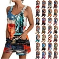 thumbnail image 1 of QATAINLAV Fourth of July Romper Women, Stars Stripe Graphic Jumpsuits Women's Casual Short Playsuit Lightweight Linen Going Out Workout Jumpsuit with Pocket Multicolor S, 1 of 6