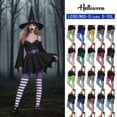 thumbnail image 1 of QATAINLAV Halloween Witch Striped Leggings for Women High Waisted Full Length Stretch Workout Yoga Pants Fall Fashion Clothes Dark Blue XXL, 1 of 10