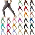 thumbnail image 1 of QATAINLAV High Waisted Leggings for Women Soft Tummy Control Running Cycling Yoga Pants Stretch Butt Lifting Tight Workout Leggings Wine M Clearance, 1 of 4