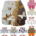 thumbnail image 1 of QATAINLAV High Waisted Shorts with Skirt for Women Casual Summer Floral Print Elastic Waist Skirts Beach Vacation Workout Skorts Navy L, 1 of 6