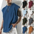 thumbnail image 1 of QATAINLAV Hooded Muscle Tank Tops for Men Workout Gym Sleeveless Hoodies Solid Color Cut Off Shirt Moisture Wicking Bodybuilding T-Shirt, Orange, M, 1 of 4