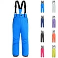 thumbnail image 1 of QATAINLAV Kids Bibs Snow Pants Boys Girls Waterproof Windproof Warm Jumpsuits Skiing Snowboard Overalls Winter Snowsuits, Blue, 150, 1 of 8