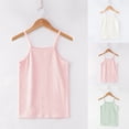 thumbnail image 1 of QATAINLAV Kids Girls Crop Tank Top Baby Boys Sleeveless Spaghetti Straps Undershirts Basic Solid Cotton Vest Fall Savings Green 2 Years, 1 of 6