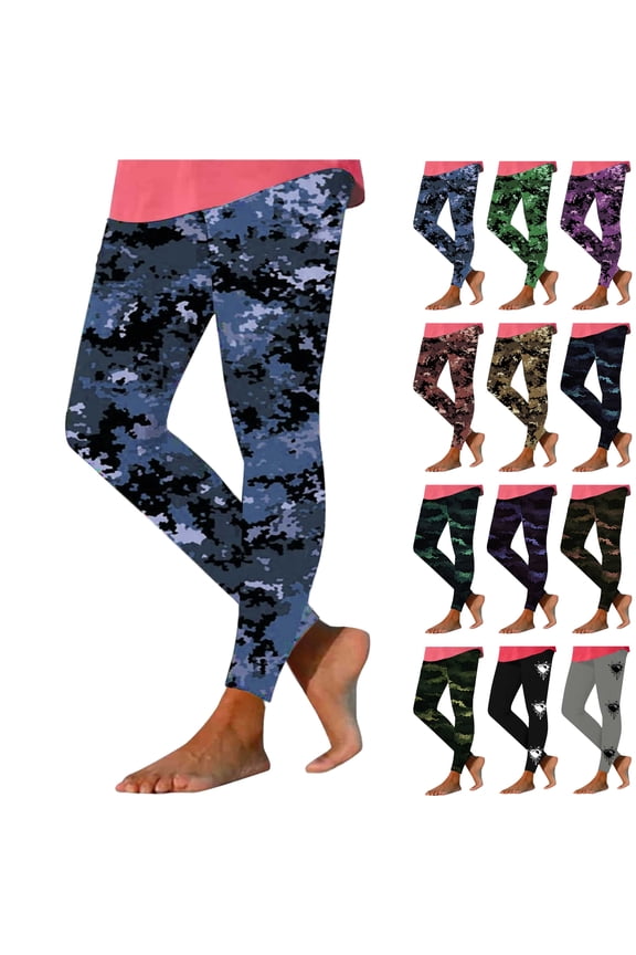 Leggings for Women Valentine Day Heart Print Gym Yoga Pants Casual Tummy Control Butt Lifting Workout Pants Butt Lifting Tight Leggings Black M Sales Today