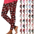 thumbnail image 1 of QATAINLAV Leggings for Women Tummy Control Stretch High Waisted Workout Yoga Pants Christmas Ugly Graphic Print Tights, Silver, XL, 1 of 6