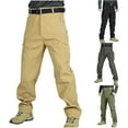 thumbnail image 1 of QATAINLAV Lightning Sales Men's Hiking Tactical Pants Rip-Stop Military Combat Cargo Pants Outdoor Solid Color Work Trousers with Multi Pockets Dark Gray L, 1 of 5