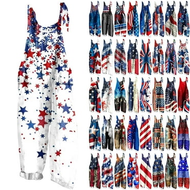 QATAINLAV Linen Jumpsuits for Women Casual Loose Wide Leg Overalls Adjustable Strap Long Pants Vacation Sleeveless One Piece Rompers Summer Beach Outfits Warehouse Sales Today Red L