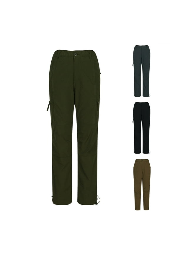 Men's Cargo Pants Water Resistant Hiking Work Pants Winter Plush Warm Straight Pants Outdoor Multi Pockets Tactical Trousers Hoy Oferta Flash Black XXL