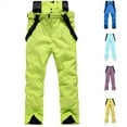 thumbnail image 1 of QATAINLAV Men's Waterproof Snow Ski Pants Insulated Warm Winter Outdoor Snowboard Bib Overalls with Suspenders, Yellow, XXL, 1 of 7