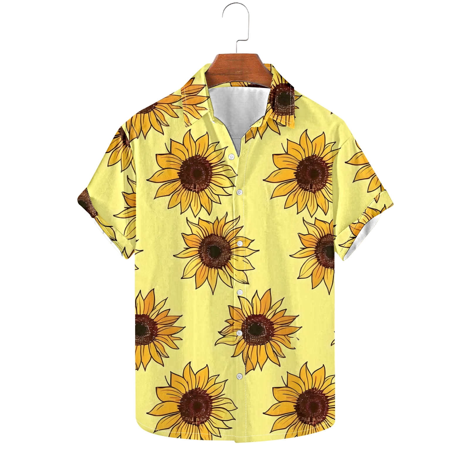 QATAINLAV Mens Big and Tall Hawaiian Shirts Summer Button Down Short ...