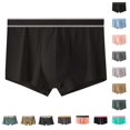 thumbnail image 1 of QATAINLAV Mens Cotton Underpants Comfortable Quick Dry Boxer Briefs Plus Size Underwear Boxer Shorts Big and Tall Loungewear Pink L Mother's Day Gifts, 1 of 3