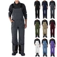 thumbnail image 1 of QATAINLAV Mens Snow Bibs Jumpsuits Winter Thermal Waterproof Snowboarding Pants Adjustable Straps Insulated Overalls with Pockets Brown XL, 1 of 10