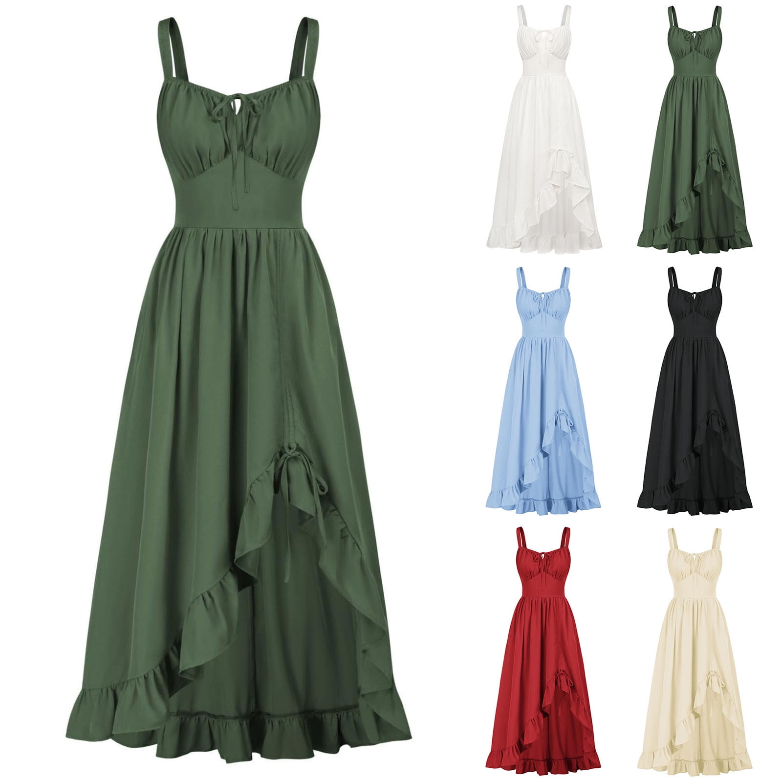 QATAINLAV Mother of Bride Dresses for Women Medieval High Low ...