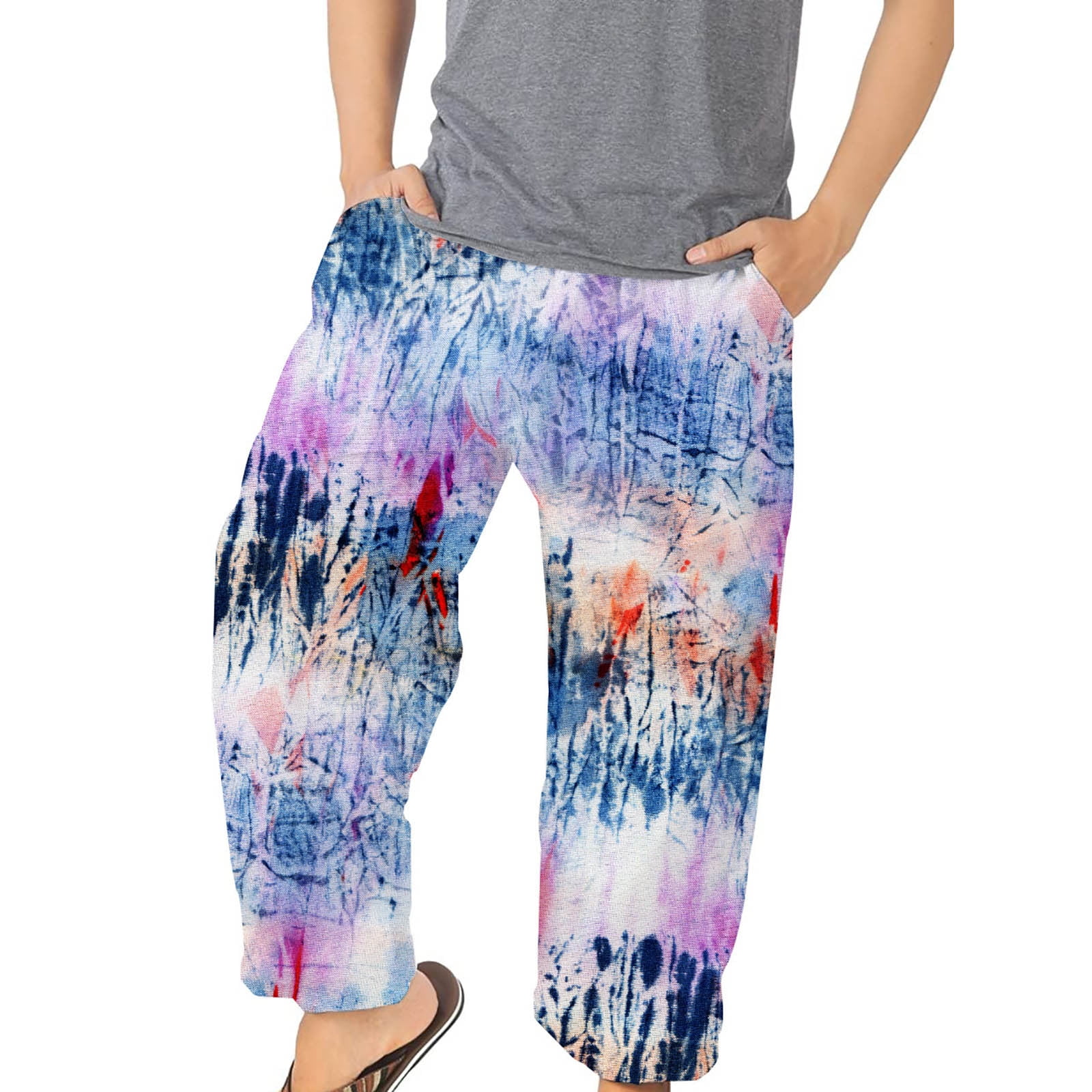 QATAINLAV Plus Size Men Pants 4 Way Stretch Beach Pants Drawstring