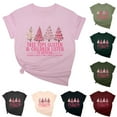 QATAINLAV Prime Day Deals Today 2024 Womens Short Sleeve Christmas