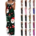 thumbnail image 1 of QATAINLAV Rompers for Women Casual Sleeveless Sling Button Jumpsuits Heart Print Loose Wide Leg Onesie Pants with Pockets, Multicolor, XXL, 1 of 6
