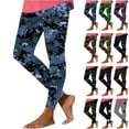 thumbnail image 1 of QATAINLAV on Sale Clearance Womens Gym High Waisted Workout Seamless Leggings Casual Tummy Control Scrunch Butt Lifting Yoga Pants Fashion Camo Graphic Tights Purple L, 1 of 5