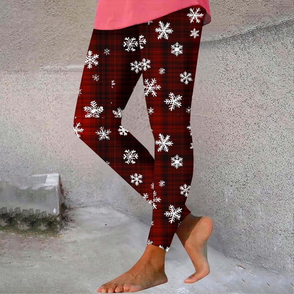 QATAINLAV Seamless Leggings for Women Christmas Stretchy High Waisted Tights Fall Athletic Yoga Pants