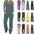 thumbnail image 1 of QATAINLAV Ski Bib Pants for Women Sleeveless Insulated Waterproof Winter Snow Pants Casual One Piece Jumpsuits Oversized Snowboarding Overalls with Pockets Green XXXL Today's Lightning Sales, 1 of 7