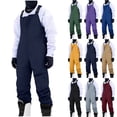 thumbnail image 1 of QATAINLAV Snow Suit for Men Waterproof Windproof Insulated Ski Overalls Outdoor Athletic Warm Snowboard Pants with Pockets Red M, 1 of 10