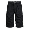 thumbnail image 1 of QATAINLAV Summer Loose Shorts for Men Straight Cropped Pants Outdoor Cotton Breathable Workout Shorts Basic Solid Color Elastic Waist Short with Pockets Gift for Men Black 5XL, 1 of 6