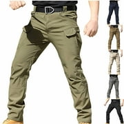 QATAINLAV Today Sales Tactical Pants for Men Casual Ripstop Hiking Cargo Pants Lightweight Outdoor Work Pants with Multi Pockets Gray XL