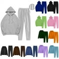 thumbnail image 1 of QATAINLAV Track Suits for Women Fall Clothes Hooded Sweatshirt Pullover and Sweatpants 2 Piece Outfits with Pockets, Mint Green, S,, 1 of 8