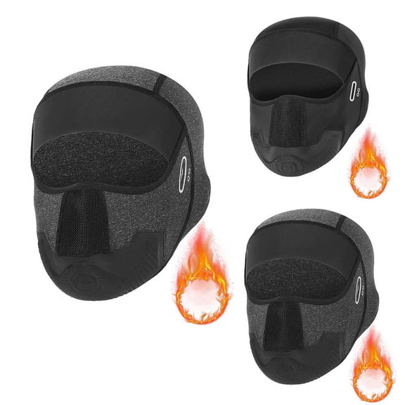 QATAINLAV Unisex Winter Balaclava Face Outdoor Sport Cycling Hood Windproof Sun Protection Ski Mask Gray