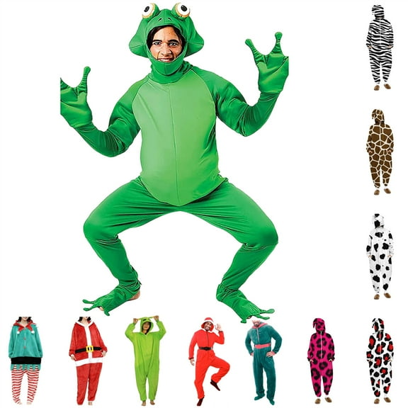 QATAINLAV White Jumpsuits for Women Funny Graphic Print Oneise Hoodies Casual Hooded Long Sleeve Unisex Adult Halloween Costume L