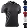 thumbnail image 1 of QATAINLAV White Sun Shirts for Men Short Sleeve Rash Guard Fishing Running Tops Outdoor Swim Breathable Quick Dry Tees Shirt L, 1 of 5